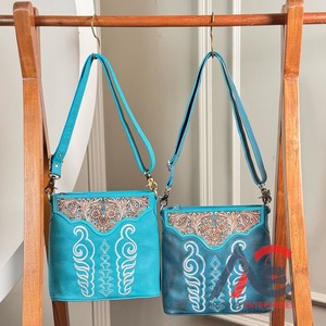 Nouvellement personnalisé Designer Style Botte Point Véritable Main Outillé En Cuir Bandoulière Sling Sacs Western Sac À Main pour Femmes - Product Image 1