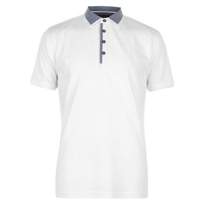 Polo en coton 100% unisexe pour hommes, manches complètes, col court tricoté de haute qualité, anti-rétrécissement, anti-rides, solide et dur - Product Image 1