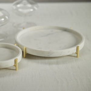 ถาดเสิร์ฟอาหารอลูมิเนียมสีทองพร้อมด้ามจับออกแบบได้เองเหมาะสำหรับเสิร์ฟชาและกาแฟเหมาะสำหรับบ้านโรงแรม - Product Image 4