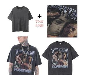 Camiseta de manga corta de verano 2022 para mujer, Camiseta básica holgada sólida, camiseta Hipster informal con cuello redondo para mujer - Product Image 2