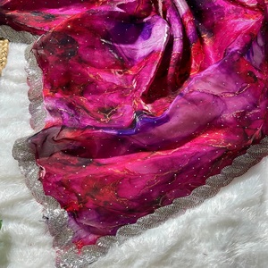 Le dernier designer de l'exportateur mondial Soft Zimmy Choo Silk Saree Beautiful Prism Prints avec un travail Jharkhand lourd pour les adultes - Product Image 1