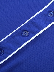 Camisetas de béisbol al por mayor Logotipo de impresión personalizado camisetas de béisbol camiseta uniforme de béisbol niños diseño puro Color azul - Product Image 4