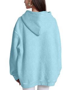 Sudaderas atléticas con capucha gris jaspeado gimnasio entrenamiento transpirable logotipo personalizado bordado Gymwear sudaderas con capucha ligeras mujeres - Product Image 3