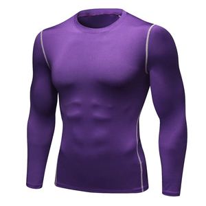 <b>Men's</b> <b>Long</b> <b>Sleeve</b> Sport T-Shirt Quick Dry <b>Gym</b> Rash Guard for Bodybuilding Base Layer Workout <b>Tops</b> - Product Image 5