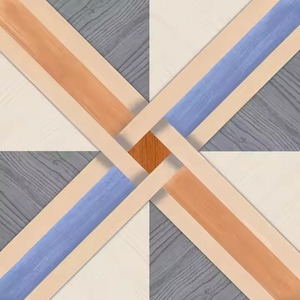 Foshan Supply 400x400mm Azulejos de piso de madera Aspecto de madera Azulejo de porcelana Madera Porcelanato Azulejo de madera de cerámica - Product Image 6