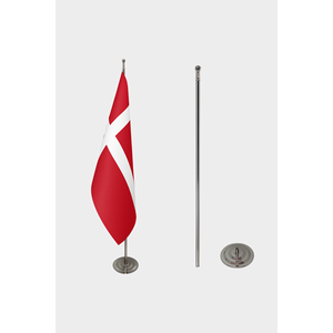 Custom <b>Flag</b> <b>for</b> Denmark Interior-Digital Printing Aluminum <b>Pole</b> Cotton Plastic/Plastic Silk Banners <b>for</b> Automotive/Insurance - Product Image 2
