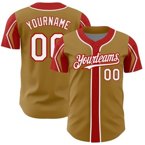 Vente en gros Maillot de baseball vierge OEM sublimation Maillots de baseball personnalisés pour hommes T-shirt de baseball - Product Image 1