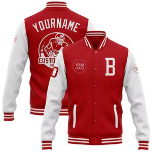 Veste universitaire avec logo brodé pour hommes, uniforme universitaire de baseball personnalisé, veste de baseball vintage pour jeunes, veste d'équipe de sport OEM - Product Image 5