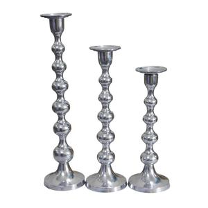 High Quality Aluminium <b>Taper</b> <b>Candle</b> Holder Set of 3 Pcs With Shiny Polish Finished For Lighting Decoration - Product Image 3