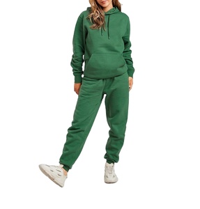 Conjunto Deportivo de Dos Piezas de Alta Calidad al por Mayor, Unisex, 100% Algodón, Elástico en Cuatro Direcciones, Personalizado, Traje Deportivo para Mujer - Product Image 1
