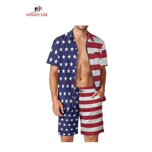 Vente en gros de nouvelles arrivées d'été logo personnalisé impression numérique de haute qualité prix bon marché ensemble d'uniformes américains - Product Image 3