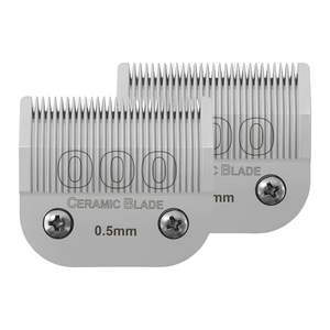 2 paquets de lames céramiques détachables de 0,5 mm pour tondeuses à cheveux classiques et tondeuses compatibles - Product Image 1