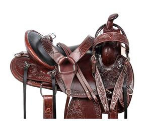 Selle Western en cuir de buffle de qualité supérieure pour les courses de barils et les tailles personnalisées - Product Image 2