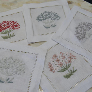 Sous-verre unique en coton absorbant les boissons, cadeaux de pendaison de crémaillère d'anniversaire, décor de table de salon de ferme OEM - Product Image 1