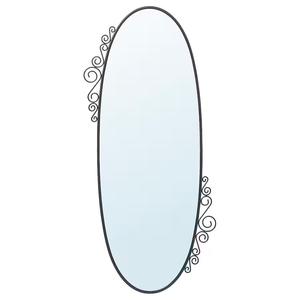 Espejo de Pared Ovalado de Diseño Moderno y Alto con Marco Metálico, con Color y Tamaño Personalizables - Product Image 1