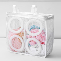 Panier à linge pliable à fermeture éclair pour machine à laver panier à linge en maille sacs à linge pour vêtements ou chaussures