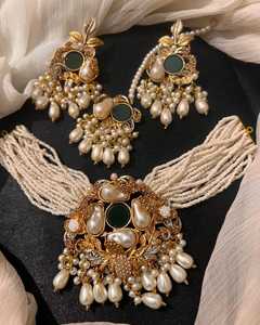 Bijoux fantaisie plaqués or 18 carats avec zircon, collier et boucles d'oreilles tendance pour femmes, ensemble de bijoux de haute qualité pour mariage et fiançailles - Product Image 3