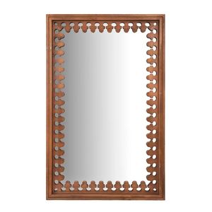 DERNIER miroir en bois de manguier décoratif encadré Design miroir mural salon chambre et hall élégant décor à la maison luxe miroir en bois - Product Image 6