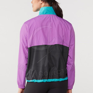 Grace Collection Veste coupe-vent professionnelle pour femme Design personnalisable imprimé sur veste de pluie en tricot - Product Image 3