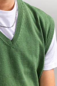 Soft Smooth Breathable Fabric Plus Size Fashionable Design Multicolor Style Neck Collar <b>Sleeveless</b> <b>Sweater</b> Front Logo for <b>Men</b> - Product Image 4