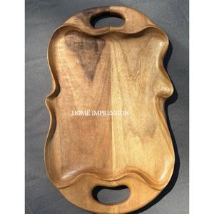 Plateau rectangulaire 100% bois à un niveau, taille personnalisable, qualité alimentaire, prix bas pour une utilisation en cuisine - Product Image 6