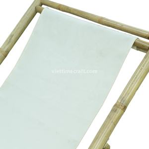 Resort Style Bamboo Folding <b>Chair</b> with Canvas Seat, <b>Easy</b> Storage, Garden <b>Chairs</b> Outdoor Wholesale Viettimecraft - Product Image 5