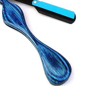 Instruments de beauté professionnels rasoir en acier manche en bois rasage droit couteau de rasage pliant - Product Image 4