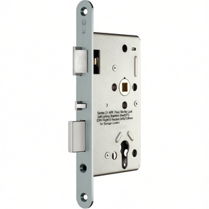 Cerradura de Embutir Serie 21 APK Panic, Autoblocante, Acero Inoxidable (SSF), DIN Derecha con Esquinas Redondeadas, 24/65/72/8mm, para Armarios de Almacenamiento - Product Image 3