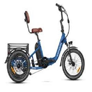 รถสามล้อไฟฟ้าสำหรับผู้ใหญ่รุ่นล่าสุดสุดหรู พร้อมที่วางเท้าด้านหลัง ทำจากอลูมิเนียมอัลลอย - Product Image 2