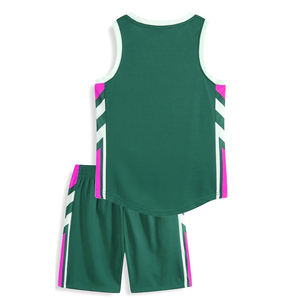 Uniforme de Baloncesto Juvenil Transpirable de Malla de Poliéster Puro con Diseño Sublimado, Conjuntos de Tallas Grandes, Jersey de Calidad, Ropa de Baloncesto OEM - Product Image 3