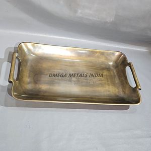Sleek Silver Rectangular Serving Tray With Polished Finish Ideal for Presenting Snacks and Elegant Decor - Product Image 4