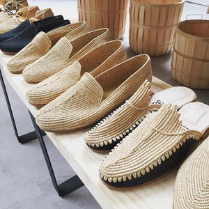 Sandalias y Zapatillas de Rafia Hechas a Mano en Marruecos, Económicas y Ecológicas, Calzado Tejido para Hombre y Mujer, Venta al Por Mayor Directa de Fábrica - Product Image 1