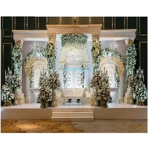 Escenario de recepción de gran calidad, accesorio para el hogar, para boda, Palacio Real, color blanco