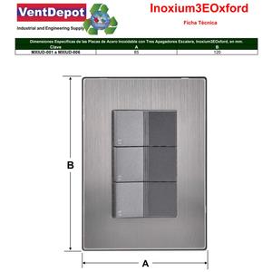 สวิตช์แบบหลายโมดูล, MXIUD-004, 4 ชิ้น, สวิตช์บันได x3, 125-250VAC, 10A, 50/60Hz, สีเงิน/อ็อกซ์ฟอร์ด, สแตนเลส - Product Image 4