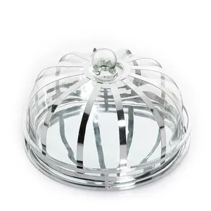 Cúpula de Metal Grande para Servir Comida en Espejo Pulido Acabado Ideal para Vajilla de Boda y Servicio de Comida Elegante - Product Image 1