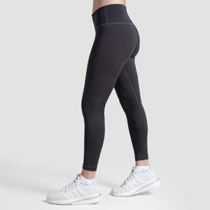 Charcoal Knitted Gym <b>Leggings</b> for Women <b>Workout</b> Run <b>Leggings</b> Made in Pakistan-GymArmour - Product Image 3