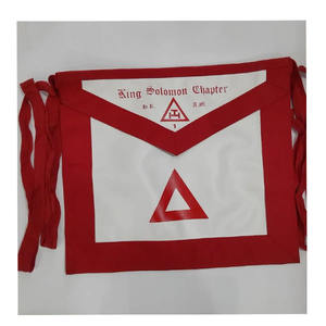 Delantal de Gran Arco Real inglés de alta calidad bordado rojo y azul con cuello de cadena delantal azul Lodge Azul Real de alta calidad - Product Image 5