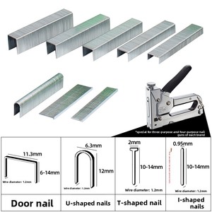 Pistola <span class=keywords><strong>de</strong></span> Clavos y Grapas 3 en 1 <span class=keywords><strong>de</strong></span> Alta Resistencia para Uso Profesional, Herramienta Manual para Fijación en Madera y <span class=keywords><strong>Publicidad</strong></span> - Product Image 3