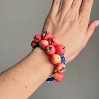 Bracelet créatif en perles de fruits 3D simulés, bracelets faits à la main pour filles, bijoux de mode pour femmes, idéal pour un cadeau