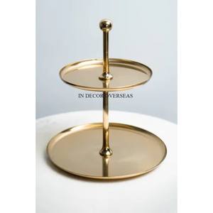 Présentoir à gâteau en métal de qualité supérieure plaqué or de haute qualité avec design et logo personnalisés - Product Image 5