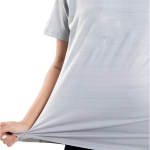 Último diseño bajo MOQ mujeres camisetas verano desgaste mujeres camisetas logotipo personalizado blusa manga corta Camiseta mujer comodidad - Product Image 4