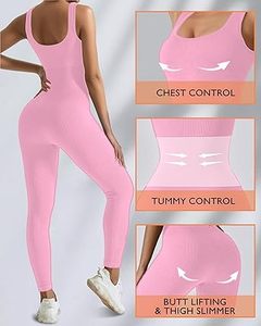 Vente en gros de justaucorps de gymnastique de couleur unie, 2 pièces, leggings, combinaison de yoga, soutien-gorge respirant à sangle unique, ensemble haut à séchage rapide - Product Image 3