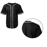 Jersey Baseball Unisex Berkualitas Tinggi Seragam Olahraga Musim Panas Dapat Disesuaikan 100% Katun Bernapas Cepat Kering