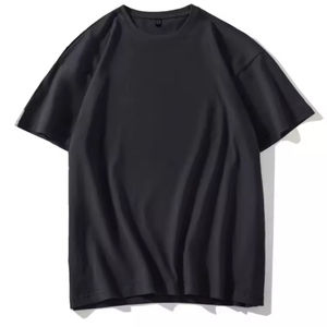T-shirt grande taille de haute qualité pour hommes Logo imprimé personnalisé Respirant 100% coton Stock disponible - Product Image 3