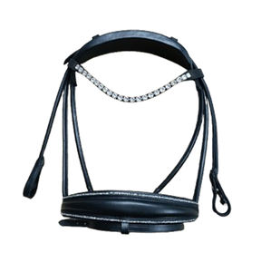 Brida de caballo de cuero ajustable Brida de caballo de cuero genuino al por mayor para la venta Brida de caballo hecha en fábrica - Product Image 1
