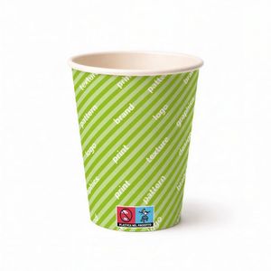 Gobelets en carton biodégradable à double paroi Kraft 200 ml - Fond entièrement personnalisé - Product Image 1