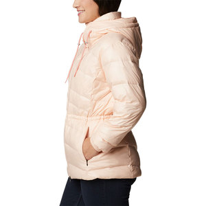 Womens High Puffer <b>Jacket</b> Down Soft Pink Color Cotton Filling Diamond Quilted Nylon Lining Winter <b>Jackets</b> - Product Image 3