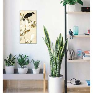 Impresión artística de Myna sobre rama de magnolia de Ohara Koson, elegante decoración de pared, PLAQUE - Product Image 3