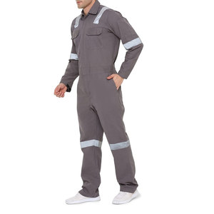 Diseñe su propio traje de seguridad Dangri de estilo lujoso ignífugo Precio barato Mono de color único Traje de Dangri para ropa de trabajo - Product Image 2