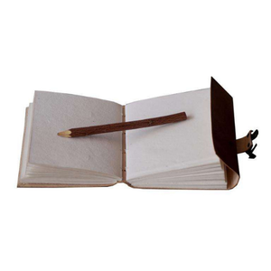 Diario clásico hecho a mano de cuero genuino en relieve diseño de corazón de amor antiguo Softcover lado cosido Vintage diario páginas en blanco - Product Image 6